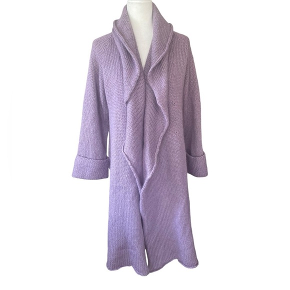 Soft Surroundings Sweaters - Soft Surroundings Lavender Draped Cardigan